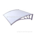Guangzhou clear PC sail and plastic alloy frame material roof sunshade awnings
